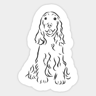 spaniel smile Sticker